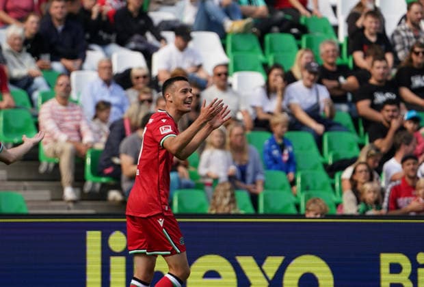 Germany Soccer Friendly Matches 2026–2027, Hannover 96 vs. SC Verl at Heinz von Heiden Arena in Hannover: Gestures, Body Language, Emotion—Bastian Allgeier, Hannover 96, 17 Copyright: xAymanxAlahmedx