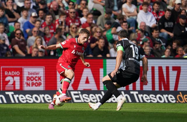 Germany Soccer Friendly Matches 2026–2027, Friendly Match: Hannover 96 vs. SC Verl at Heinz von Heiden Arena, Hannover; Emir Sahiti of Hannover 96, 44 Copyright: xAymanxAlahmedx
