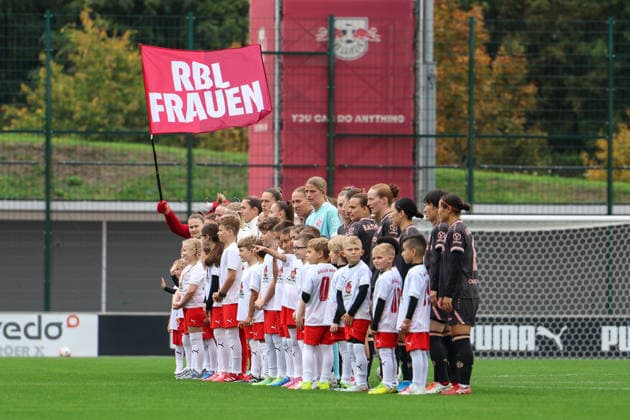 Germany Soccer Google Pixel Women s Bundesliga 2026 2027, Matchday 6: RB Leipzig vs. FSV Mainz 05, RB Leipzig Training Center, Leipzig: Teams Take the Field Copyright: xLucasxWalterx