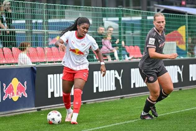 Soccer I Women s I 2026–2027 Season I Bundesliga I Matchday 6 I RB Leipzig 1 FSV Mainz 05 I October 3, 2026 Delice Boboy 17, Rasenballsport Leipzig, Johanna Maria Berg 9, 1 FSV Mainz 05 RB Leipzig Training Center, Cottaweg 7, Saxony, Germany Copyright: xLobeca InesxHähnelx