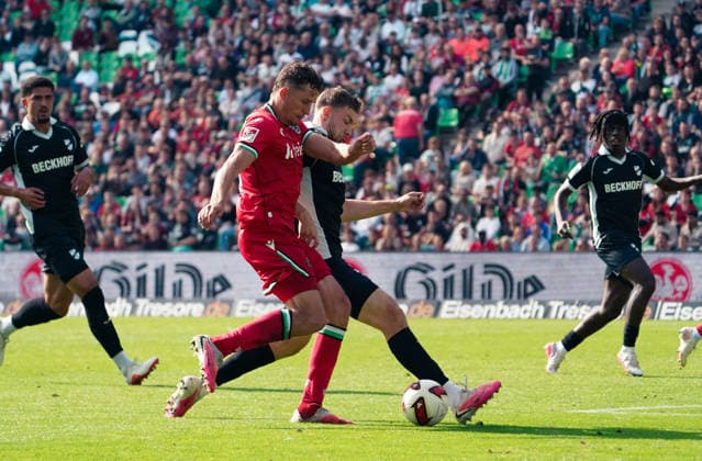 Germany Soccer Friendly Matches 2026–2027, Friendly Match: Hannover 96 vs. SC Verl at Heinz von Heiden Arena in Hannover; Scoring Chance by Benedikt Pichler of Hannover 96, 11 Copyright: xAymanxAlahmedx