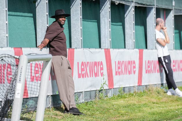 Friendly Match: SC Freiburg vs. FC Luzern, October 3, 2026; Karim Guede (SC Freiburg), scout on the sidelines; Friendly Match: SC Freiburg vs. FC Luzern, Europa-Park Stadium, October 3, 2026 DFB and DFL regulations prohibit any use of photographs as image sequences and or quasi-video. Copyright: xBEAUTIFULxSPORTS Boscox