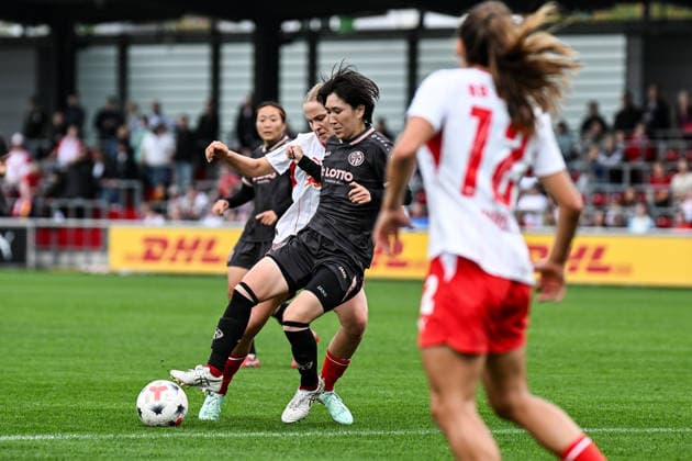 Soccer I Women s I 2026–2027 Season I Bundesliga I Matchday 6 I RB Leipzig 1 FSV Mainz 05 I October 3, 2026 Emilia Asgeirsdottir 8, Rasenballsport Leipzig, Yurina Imai 14, 1 FSV Mainz 05 RB Leipzig Training Center, Cottaweg 7, Saxony, Germany Copyright: xLobeca InesxHähnelx