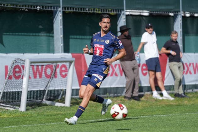 Ruben Fernandes, FC Lucerne, 22 on the ball, Germany, soccer, friendly match, SC Freiburg vs. FC Lucerne, October 3, 2026, Europa-Park Stadium, training field, Freiburg, Freiburg, Europa-Park Stadium, training field, Baden-Württemberg, Germany Copyright: xArnexAmbergx
