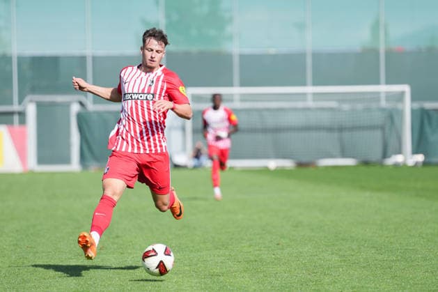 Friendly Match: SC Freiburg vs. FC Luzern, October 3, 2026; Leon Catak (SC Freiburg), 53 touches on the ball; Friendly Match: SC Freiburg vs. FC Luzern, Europa-Park Stadium, October 3, 2026 DFB and DFL regulations prohibit any use of photographs as image sequences and or quasi-video. Copyright: xBEAUTIFULxSPORTS Boscox