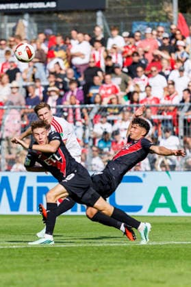 KOELN, GERMANY - OCTOBER 3, 2026: Marius Bülter (1. FC Köln, 30) during the friendly match between FC Viktoria Köln vs. 1. FC Köln at the Sportpark Hoehenberg on October 3, 2026 in Koeln, Germany. DFL REGULATIONS PROHIBIT ANY USE OF PHOTOGRAPHS AS IMAGE SEQUENCES AND OR QUASI-VIDEO. Nordrhein-Westfalen Germany Copyright: xLeahxKohringx