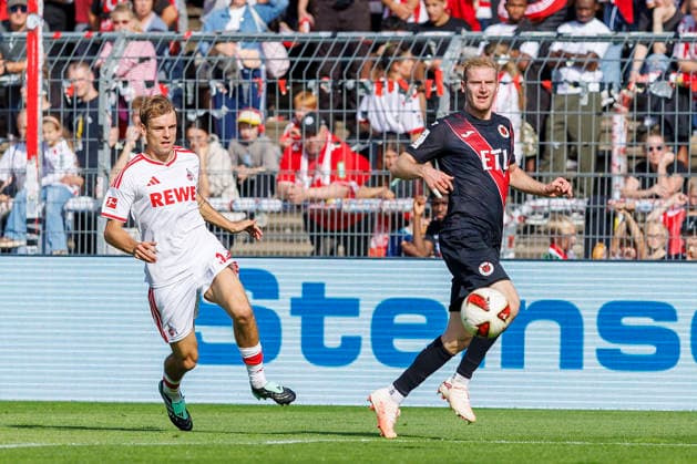 KOELN, GERMANY - OCTOBER 3, 2026: Meiko Sponsel (FC Viktoria Köln, 19) during the friendly match between FC Viktoria Köln vs. 1. FC Köln at the Sportpark Hoehenberg on October 3, 2026 in Koeln, Germany. DFL REGULATIONS PROHIBIT ANY USE OF PHOTOGRAPHS AS IMAGE SEQUENCES AND OR QUASI-VIDEO. Nordrhein-Westfalen Germany Copyright: xLeahxKohringx