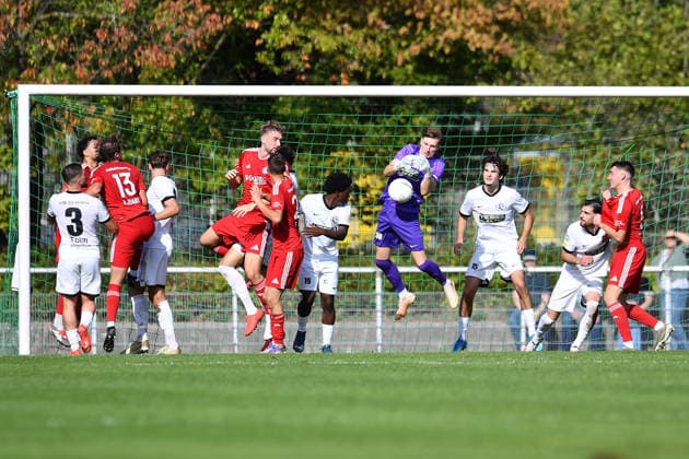 Men s Soccer, Regionalliga West, 2026–2027 Season, Matchday 25: VfB 03 Hilden vs. SV Bergisch Gladbach on October 3, 2026, at the Am Bandsbusch Stadium in Hilden. Yannic Lenze, VfB 03 Hilden, Central North Rhine-Westphalia, Germany