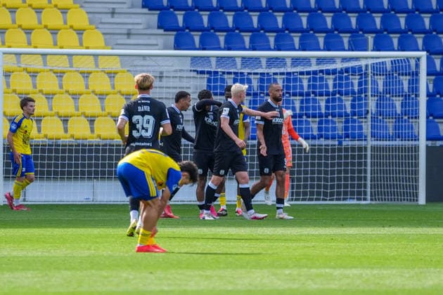 Dutch Soccer, International Friendly, International Break, 3rd Division, Eredivisie, 2026–2027 Season, Kooi Stadium, Leeuwarden, Netherlands, Saturday, October 3, 2026, SC Cambuur Leeuwarden vs. SV Meppen—Goal for Meppen against SC Cambuur Copyright: xMichelxWittex