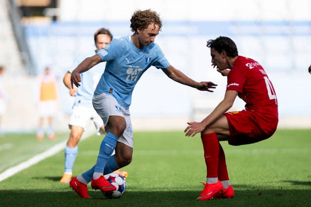 261003 Anton Höög of Malmö FF during the friendly match between Malmö FF and FC Nordsjælland on October 3, 2026 in Malmö. Photo by Avdo Bilkanovic, BILDBYRAN COP 115 AB0391. soccer, football, fotball, practice match, friendly match, Malmö FF, FC Nordsjälland, bbeng  Copyright: AVDOxBILKANOVIC BB261003AB052