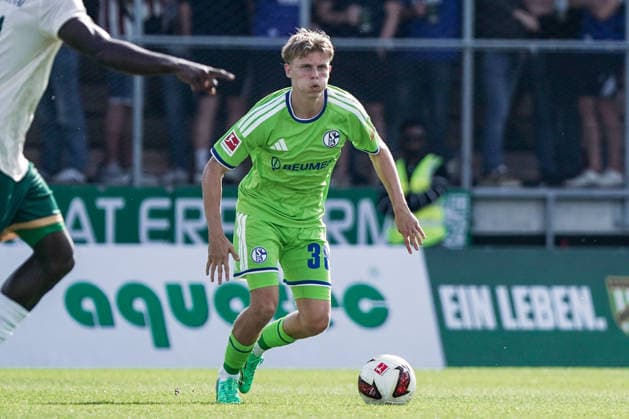 Soccer Austria Friendly Match 2025 2026 03 10 2026 SC Austria Lustenau vs. FC Schalke 04 SUN MINIMEAL Arena Lustenau, Austria Luca Vozar Schalke 04 Copyright: xLUKAxKOLANOVICx