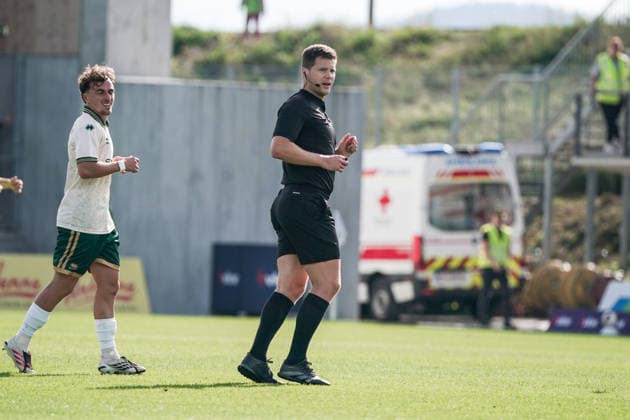 Soccer Austria Friendly Match 2025 2026 03 10 2026 SC Austria Lustenau vs. FC Schalke 04 SUN MINIMEAL Arena Lustenau, Austria Referee Felix Ouschan Copyright: xLUKAxKOLANOVICx