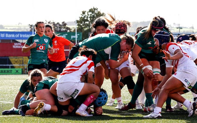 Women s International Test Match, Virgin Media Park, Cork 3 10 2026 Ireland vs Japan Ireland s Brittany Hogan scores her side s second try Brittany Hogan scores her side s second try 3 10 2026  Copyright: xx BB2_9993