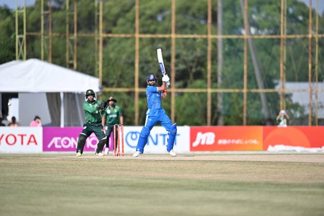Asian Games 2026 Aichi-Nagoya, Japan Indian Men™s Cricket Team celebrating the victory over Pakistan in the Gold Medal Match held at Asian Games, Nagoya. Silver Pakistan and Srilanka Bronze. Aichi, Nagoya Japan Copyright: xSeshadrixSukumarx
