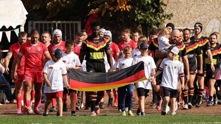 International Rugby League Match Between Germany and Malta ** FOR EDITORIAL USE ONLY ** EDITORIAL USE ONLY ** p Scenes from the international rugby league match between Germany and Malta on October 3, 2026, at the TuS Blankenstein sports field in Hattingen, North Rhine-Westphalia, Germany. Copyright ChristofxKöpsel Copyright: ChristofxKöpsel doc87vc8saxdsh1emck4b2s ,EDITORIAL USE ONLY Copyright: ChristofxKöpsel