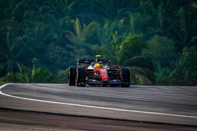IPA89258834 - Lewis Hamilton (GBR) - Scuderia Ferrari HP during Saturday s qualifying session for the 2026 Formula 1 Gulf Air Bahrain Grand Prix in Malaysia at the Sepang International Circuit in Sepang, Malaysia. Round 16 of 23 in the 2026 FIA Formula One World Championship, WM, Weltmeisterschaft held October 2–4, 2026. The race was moved from Bahrain to Malaysia and held at the Sepang International Circuit during the 2026 Bahrain Grand Prix in Malaysia, part of the Formula 1 Championship, on October 3, 2026.  Copyright: xSrinivasaxKrishnanx xAlessioxDexMarcox xAvens-images.com AvensImages IPAxSportx xx IPA89258834