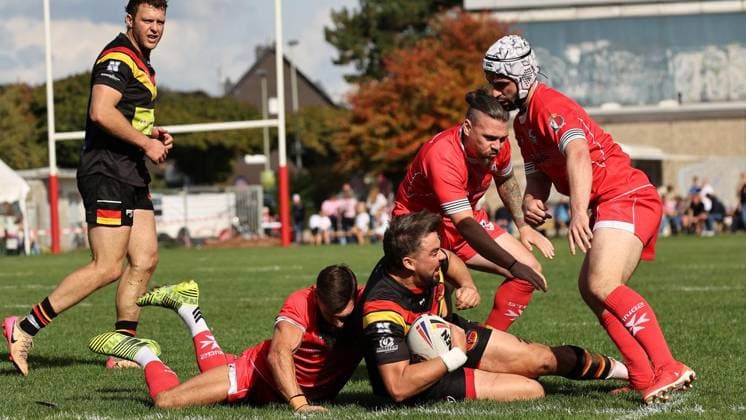 International Rugby League Match Between Germany and Malta ** FOR EDITORIAL USE ONLY ** EDITORIAL USE ONLY ** p Scenes from the international rugby league match between Germany and Malta on October 3, 2026, at the TuS Blankenstein sports field in Hattingen, North Rhine-Westphalia, Germany. Copyright ChristofxKöpsel Copyright: ChristofxKöpsel doc87vc9no4iw51gut6w155a ,EDITORIAL USE ONLY Copyright: ChristofxKöpsel