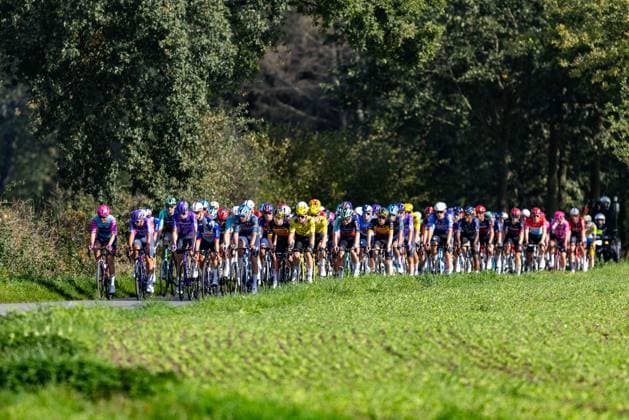 Cycling: UCI ProSeries Men s Elite 20 Sparkassen Münsterland Giro on October 3, 2026. The peloton near Ramsdorf xJRx