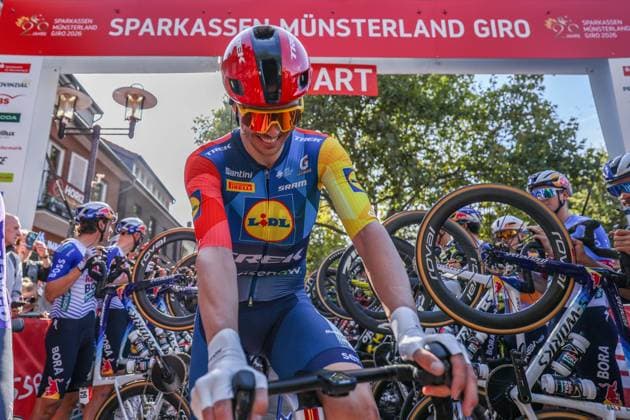 Cycling: UCI ProSeries Men s Elite 20 Sparkassen Münsterland Giro on October 3, 2026—Maximilian Richard Walscheid (Lidl Trek) at the start xJRx