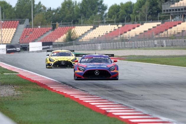 GT World Challenge Europe powered by AWS Barcelona 2026 Dani Juncadella, of Mercedes-AMG Team Verstappen Racing, drives a Mercedes-AMG GT3 EVO during Qualifying 1 Group A of the GT World Challenge Europe powered by AWS 2026 at the Barcelona-Catalunya Circuit in Barcelona, Spain, on October 3, 2026. Barcelona Barcelona Spain  Copyright: xUrbanandsportx originalFilename:valls-gtworldc261103_npr2e.jpg