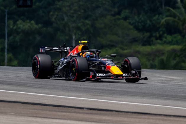 SEPANG, MALAYSIA: Isack Hadjar, racing for the Red Bull Racing team during the 2026 Formula 1 Bahrain Grand Prix at the Sepang International Circuit in Sepang, Malaysia