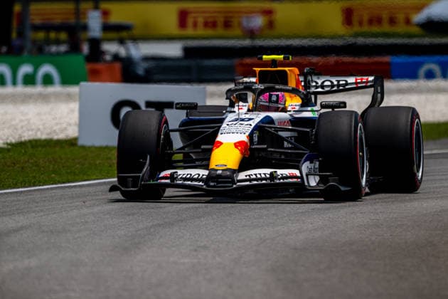 SEPANG, MALAYSIA: Liam Lawson, racing for the Racing Bulls team during the 2026 Formula 1 Bahrain Grand Prix at the Sepang International Circuit in Sepang, Malaysia