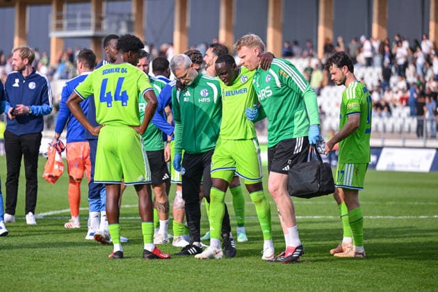 October 3, 2026, Soccer, 2026–2027 Season, Friendly Match, SC Austria Lustenau vs. FC Schalke 04, Paul Ndiaye of FC Schalke 04 is carried off the field due to injury, xRHR PHOTO YYx Copyright: KROEGER RHR-FOTOx RHR-FOTO YY