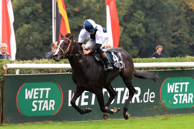 October 3, 2026, ISO GER DEU Equestrian Sports, German Unity Day, 2026, Hoppegarten Winner Thore Hammer Hansen on Snow Player nordphoto GmbH Engler Berlin Hoppegarten Berlin Germany Copyright: xNordphotox xEnglerx