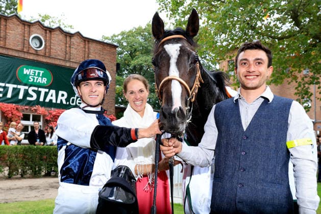 October 3, 2026, ISO GER DEU Equestrian Sports, German Unity Day, 2026, Hoppegarten Winner Thore Hammer Hansen on Snow Player nordphoto GmbH Engler Berlin Hoppegarten Berlin Germany Copyright: xNordphotox xEnglerx