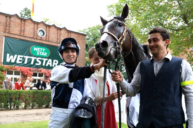 October 3, 2026, ISO GER DEU Equestrian Sports, German Unity Day, 2026, Hoppegarten Winner Thore Hammer Hansen on Snow Player nordphoto GmbH Engler Berlin Hoppegarten Berlin Germany Copyright: xNordphotox xEnglerx