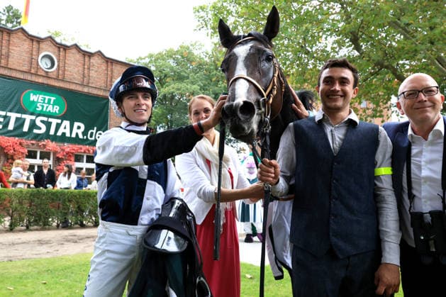 October 3, 2026, ISO GER DEU Equestrian Sports, German Unity Day, 2026, Hoppegarten Winner Thore Hammer Hansen on Snow Player nordphoto GmbH Engler Berlin Hoppegarten Berlin Germany Copyright: xNordphotox xEnglerx
