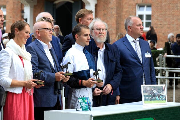 October 3, 2026, ISO GER DEU Equestrian Sports, German Unity Day, 2026, Hoppegarten Winner Thore Hammer Hansen on Snow Player nordphoto GmbH Engler Berlin Hoppegarten Berlin Germany Copyright: xNordphotox xEnglerx