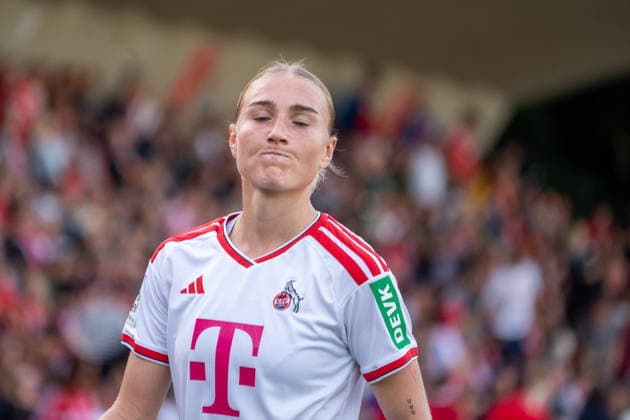 Germany Google Pixel Women s Bundesliga 2026–2027, Matchday 6, 1 FC Köln vs. SC Freiburg, Saturday, October 3, 2026, Franz Kremer Stadium, Cologne, Westfalen K30, Sophie Nachtigall, 1 FC Köln, 30, Emotions, Disappointment, Facial Expression, Emotions, Cologne, Franz Kremer Stadium, Cologne, Germany Copyright: xOrhanxHabashx