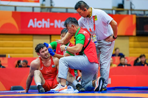 Asian Games, 74 kg Freestyle, Viktor Rassadin, TJK Copyright: xAmirrezaxAliasgarix