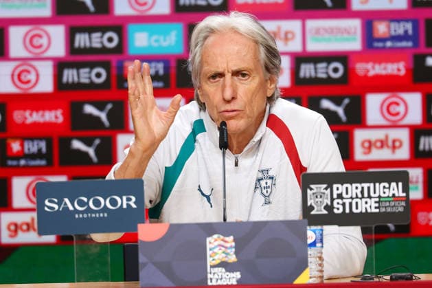 Porto, Portugal, October 3: Portugal s head coach, Jorge Jesus, during the press conference ahead of the UEFA Nations League 2026–27 League Phase Matchday 4 match between Portugal and Norway at Estádio do Dragão in Porto, Portugal Copyright: HMBxMedia JoaquimxFerreira