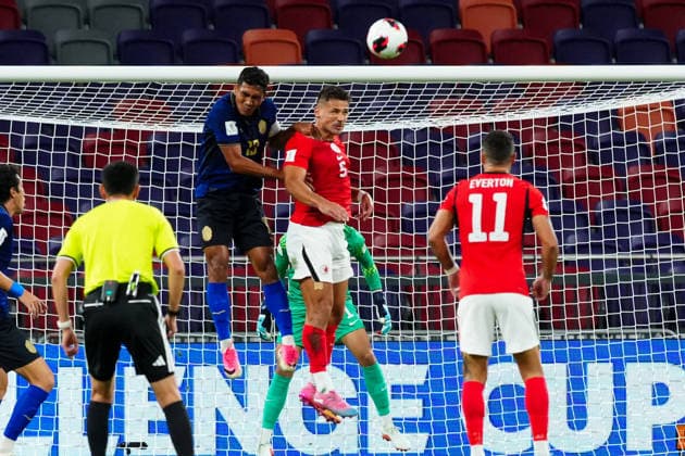 HONG KONG-SPORTS ASEAN-CUP A general view during the first half of the FIFA ASEAN Challenge Cup final between Hong Kong, China and Cambodia at Kai Tak Stadium in Hong Kong on October 3, 2026. (Photo by Zulu Lo TMHK via Nexpher Images) Hong Kong