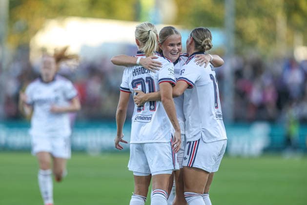 GER, Frankfurt, Eintracht Frankfurt vs. FC Bayern Munich, Google Pixel Women s Bundesliga, Soccer, DFB, 2026–2027 Season, Stadion am Brentanobad, Matchday 6: Klara Bühl (FC Bayern Munich Women s U-17), Goal, Celebration and Joy, Emotions. DFB and DFL regulations prohibit any use of photographs as image sequences and or quasi-video. October 3, 2026 Copyright: HMBxMedia HendrikxHamelau