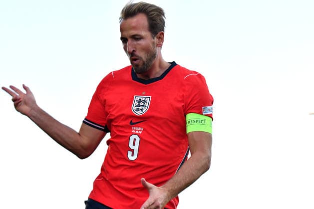 RIJEKA, CROATIA - OCTOBER 03: Harry Kane of England celebrate score during the UEFA Nations League, League A Group A3, match between Croatia and England at Stadion Rujevica, Rijeka on October 03, 2026 in Rijeka, Croatia. (Photo by Natasa Kupljenik Sports Press Photo). Copyright: xNatasaxKupljenikx xSPPx Sportspressphoto_SPR244575