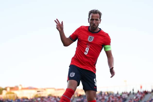 Harry Kane of England celebrates their goal to make it 0-1 Croatia v England, UEFA Nations League, Football, Stadion HNK Rijeka, Rijeka, Croatia - 03 Oct 2026Rijeka Stadion HNK Rijeka Croatia  Copyright: xRaddadxJebarah Shutterstockx 17183865ax