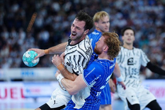 Veron Nacinovic, THW Kiel, 93; Tom Kiesler, VfL Gummersbach, 30 (GER); THW Kiel vs. VfL Gummersbach, Handball, 1st Bundesliga, Matchday 7, 2026–2027 Season, October 3, 2026 GER, THW Kiel vs. VfL Gummersbach, Handball, 1st Bundesliga, Matchday 7, 2026–2027 season, October 3, 2026, Kiel Copyright: xEibner-Pressefoto MarcelxvonxFehrnx EP_MFN