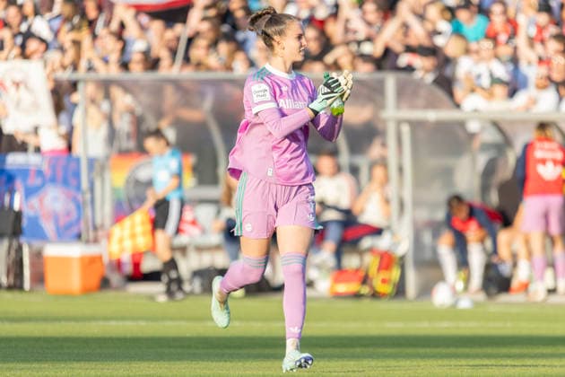 Google Pixel Women s Bundesliga: Eintracht Frankfurt vs. FC Bayern Munich, October 3, 2026; Ena Mahmutovic, FC Bayern Munich 1; cutout, portrait; Eintracht Frankfurt vs. FC Bayern Munich; Frankfurt; Stadion am Brentanobad; October 3, 2026 Copyright: xBEAUTIFULxSPORTS Gawlikx
