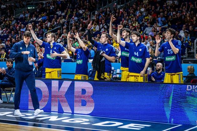 Basketball Berlin, October 3, 2026; 2026–2027 Season; EasyCredit BBL 1 Bundesliga Men s Division; Alba Berlin vs. BMA365 Bamberg Baskets; Alba Celebrates