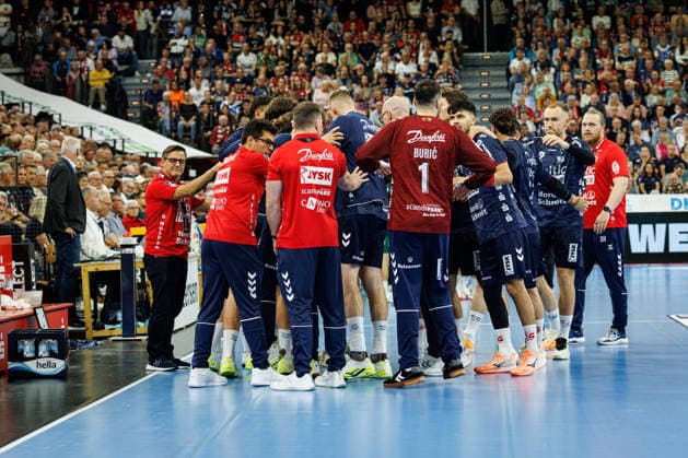 Opel HBL SG Flensburg Handewitt vs. FRISCH AUF Göppingen, October 3, 2026: The SG Flensburg Handewitt team before the game between Opel HBL SG Flensburg Handewitt and FRISCH AUF Göppingen at the GGW Arena on October 3, 2026 Copyright: xBEAUTIFULxSPORTS MarioxM.xKobergx