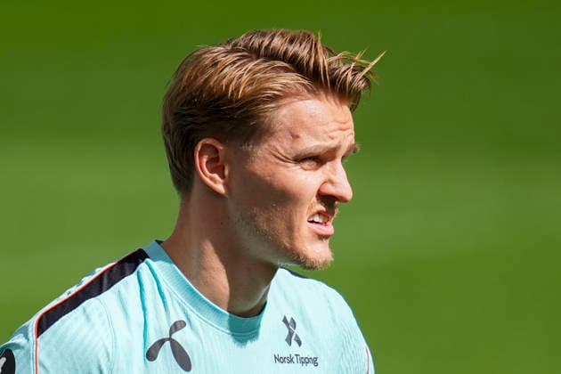 Soccer, Nations League Portugal vs. Norway, Nations League Porto, Portugal 20261003 Norway s Martin Odegaard during training at Estádio do Dragão on the day of the match against Portugal. Photo: Lise Aserud, NTB, Porto, Portugal. EDITORIAL USE ONLY. RESTRICTED USE FOR BETTING COMPANIES.  Copyright: xLisexAserudx xNTBx