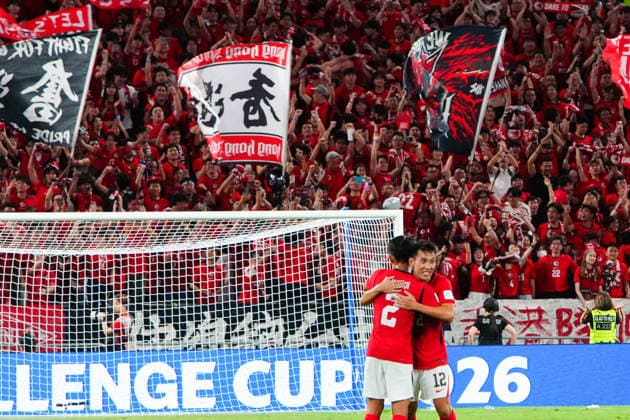HONG KONG-SPORTS ASEAN-CUP A general view during the second half of the FIFA ASEAN Challenge Cup final between Hong Kong, China and Cambodia at Kai Tak Stadium in Hong Kong on October 3, 2026. (Photo by Zulu Lo TMHK via Nexpher Images) Hong Kong