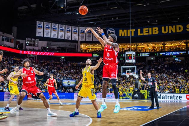 Basketball Berlin, October 3, 2026; 2026–2027 Season; EasyCredit BBL 1; Men s Bundesliga; Alba Berlin; BMA365; Bamberg Baskets; Mylik Wilson (Bamberg, No. 10); Jordan Ford (Alba Berlin, No. 03)