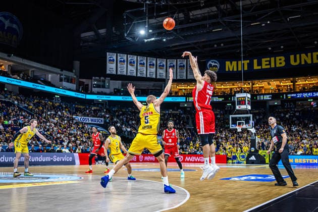 Basketball Berlin, October 3, 2026; 2026–2027 Season; EasyCredit BBL 1 Bundesliga Men s Division; Alba Berlin, BMA365 Bamberg Baskets; Joshua Obiesie (Bamberg, No. 77); Sam Griesel (Alba Berlin, No. 05)