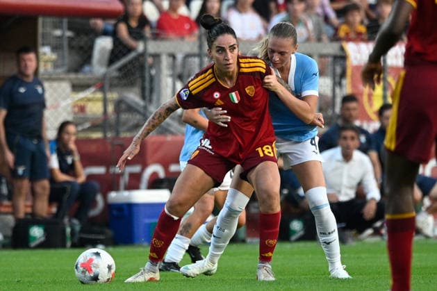 IPA89266073 - Martina Piemonte of A.S. Roma Femminile during the Serie A Women s match between A.S. Roma Femminile and Lazio Women at Tre Fontane Stadium in Rome on October 3, 2026.  Copyright: xMarioxQuartapelle IPAxSportx xx IPA89266073