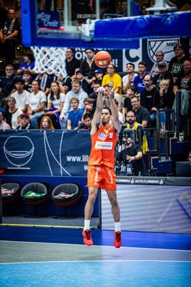 BB 1BL Men s Syntainics MBC vs. Ratiopharm Ulm: Jaylen Sims of Ratiopharm Ulm during the 2026–2027 season in the 1 EasyCredit Bundesliga on Matchday 4 between Syntainics MBC and Ratiopharm Ulm at the Stadthalle Weissenfels on October 3 October 2026 in Weissenfels, Saxony-Anhalt, Germany