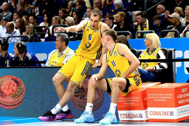 October 3, 2026, Germany, GER, DEU, Basketball, 1st Bundesliga, Day 1, 2026–2027 Season, Berlin, ALBA Berlin vs. Bamberg MALTE DELOW ALBA Berlin 6, JOE WIESKAMP ALBA Berlin 11 nordphoto GmbH Engler Berlin Uber Arena Berlin Germany Copyright: xNordphotox xEnglerx